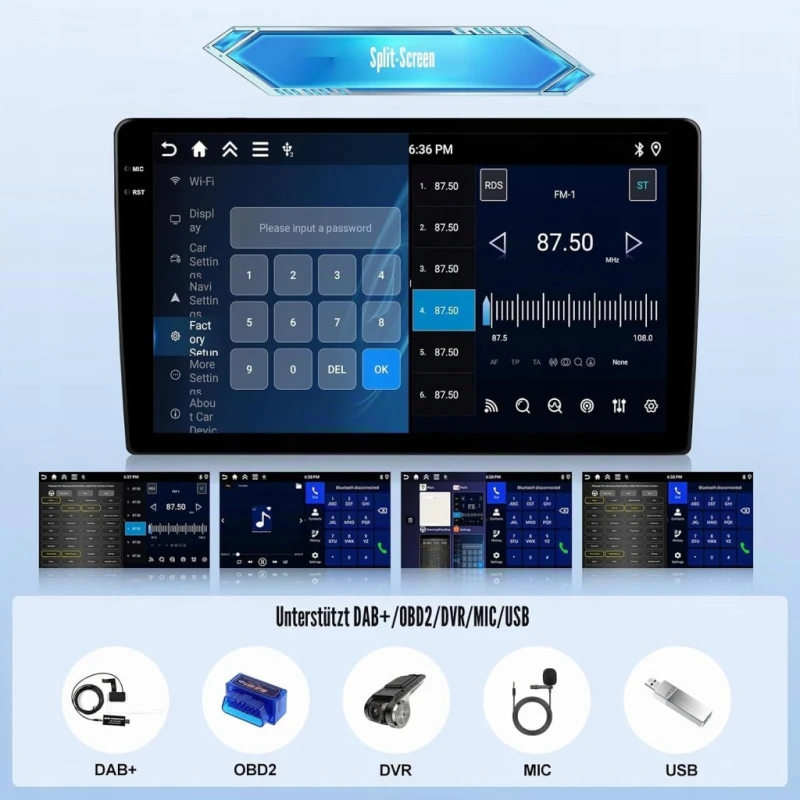 Radio Android 15 4/128GB Nissan Qashqai J11 X-Trail T32 10"- GOHHDL