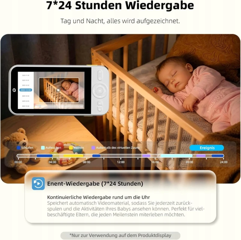 Ellie Baby niania elektroniczna 2K 5" 6000 mAh + 32 GB Outlet