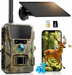 Fotopułapka Ceyomur CY70 kamera leśna 4G LTE solarna 48 MP 2K + 64 GB