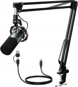Maono PD200XS mikrofon dynamiczny XLR/USB RGB + ramię- Outlet