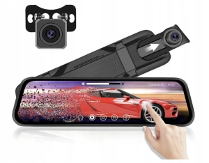 Kamera samochodowa lusterko 9,66" 1080p przód + tył G-sensor