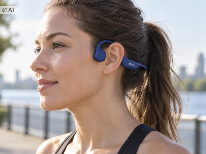 Ifecco słuchawki kostne Bluetooth 6.0 IP67 do sportu