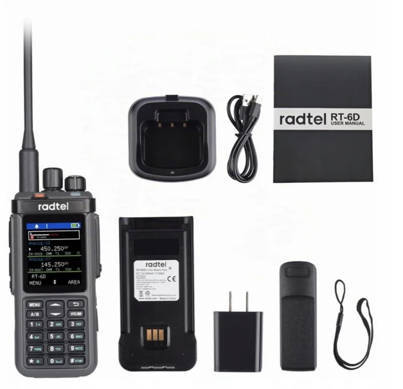 Radtel RT-6D Pro DMR GPS APRS 1024 kanały USB-C