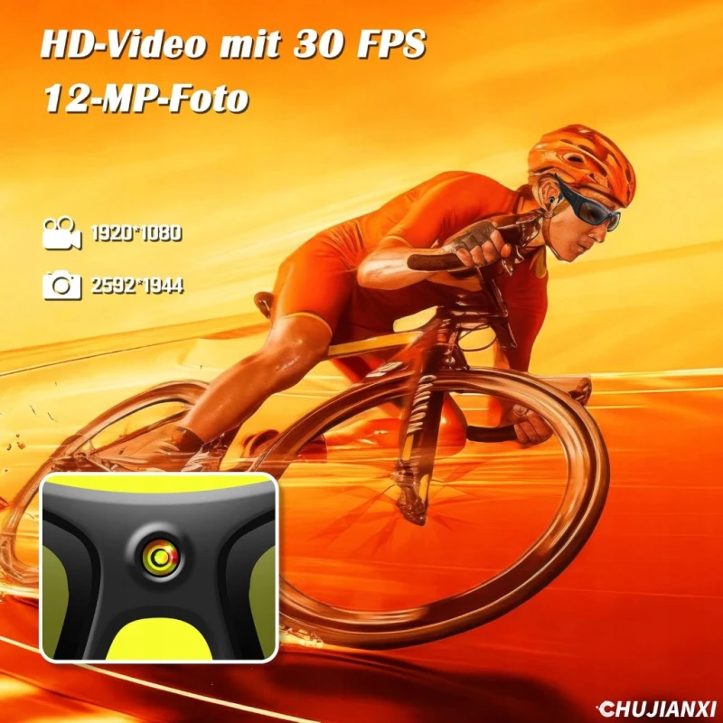 Okulary z kamerą 1080p Bluetooth 5.0 UV400 obsługa kart TF do 128 GB