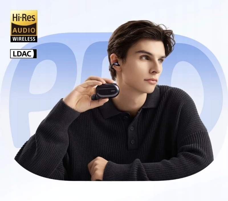 Soundpeats PearlClip Pro słuchawki open-ear LDAC Bluetooth 6.0