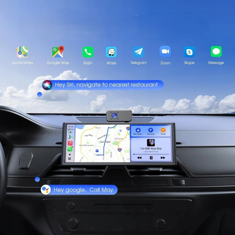 Avylet 10,26" CarPlay Android Auto 60 FPS 3 kamery 3K/1080p