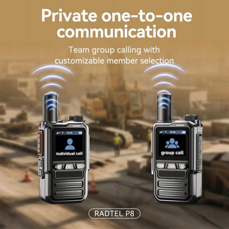 Radtel P8 PoC radiotelefon z kartą SIM, wersja EU, do 5000 km, 2 szt.
