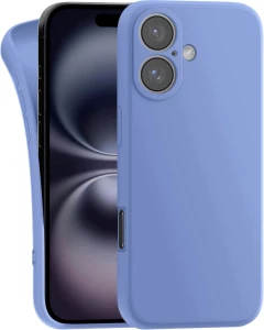 MyGadget etui do iPhone 16 TPU slim matowe niebieskie