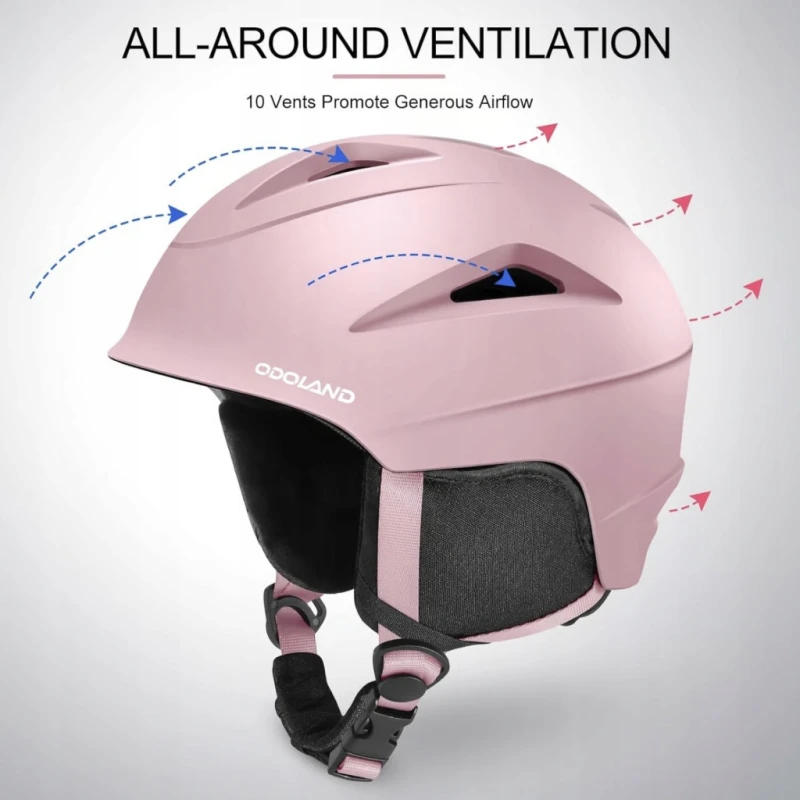 Odoland kask narciarski z goglami i nausznikami S 54–56 cm