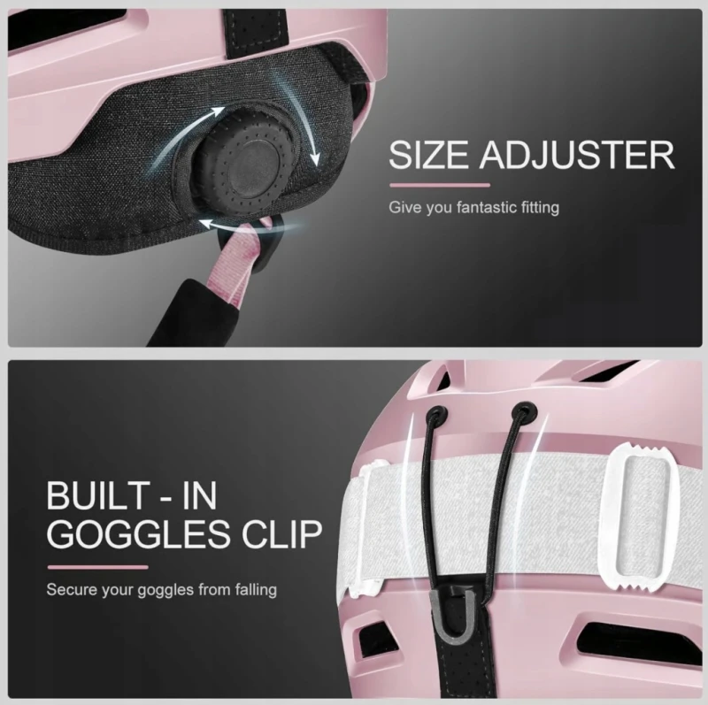 Odoland kask narciarski z goglami i nausznikami S 54–56 cm