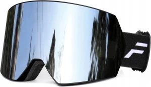 FMY gogle narciarskie czarne Anti-Fog UV400 snowboardowe