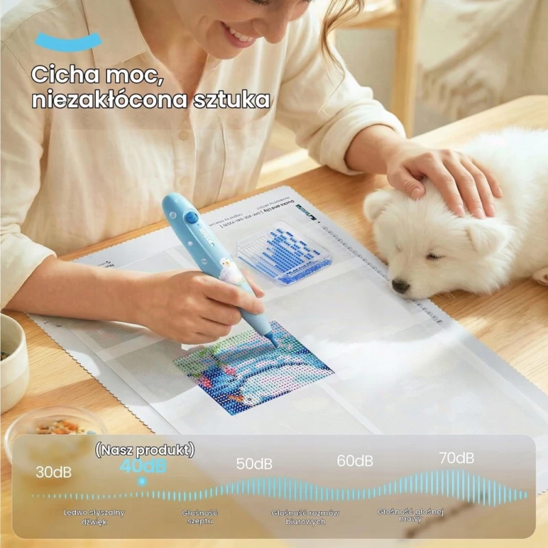 Artdot elektryczny pisak próżniowy do diamond painting bez wosku