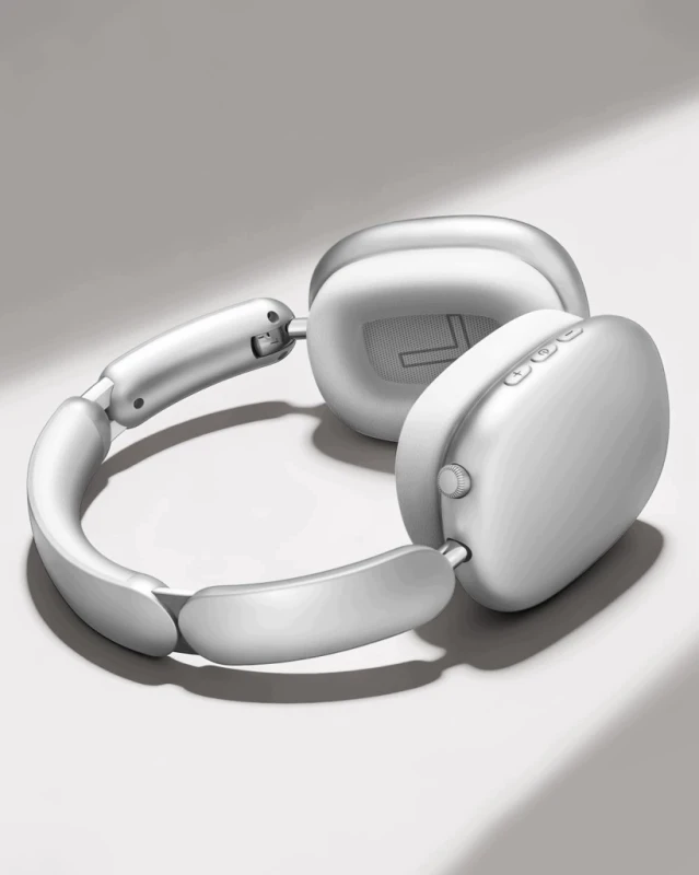 Wentronic Y02 słuchawki bezprzewodowe srebrne ANC Bluetooth 5.4 55 h