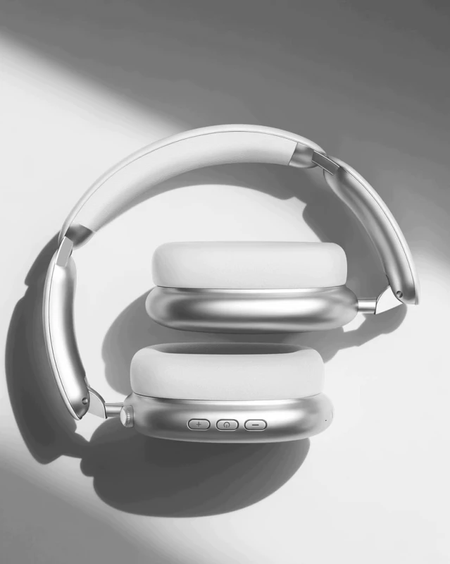 Wentronic Y02 słuchawki bezprzewodowe srebrne ANC Bluetooth 5.4 55 h