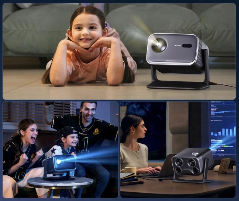 Aurzen Boom Mini projektor Google TV 1080p 500 ANSI Dolby 20 W