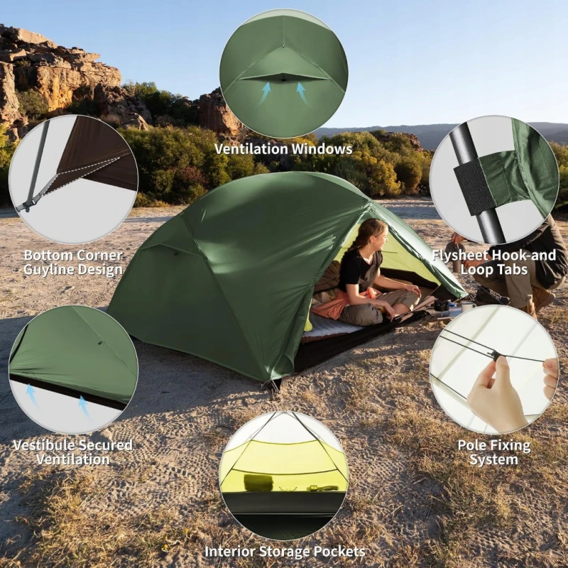 Naturehike Mongar Base namiot 3-osobowy 3000 mm 3,4 kg 210T