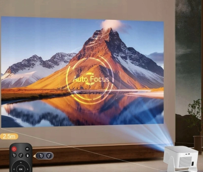 Alwtniet HY350Max projektor 1080P 600 ANSI Android 14 WiFi 6