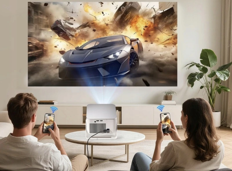 Alwtniet HY350Max projektor 1080P 600 ANSI Android 14 WiFi 6