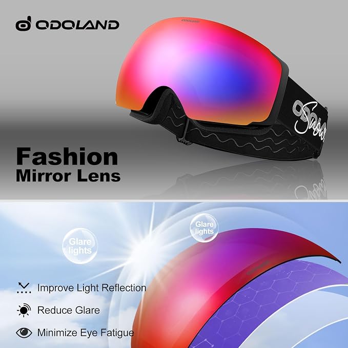 Odoland gogle narciarskie magnetyczne Revo 2 soczewki- Outlet