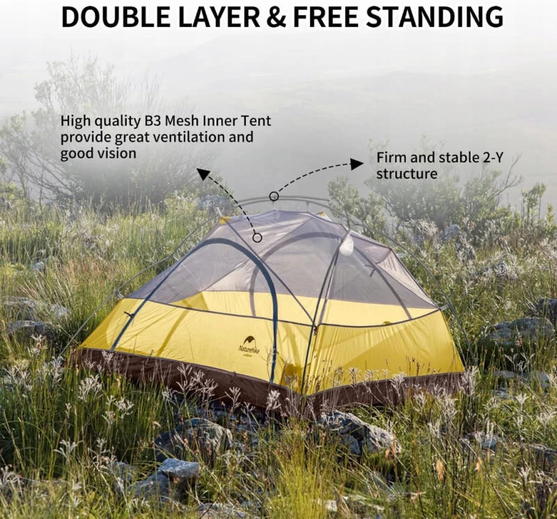 Naturehike Star-River namiot 2-osobowy 4-sezonowy 2,4 kg 3000 mm- Outlet