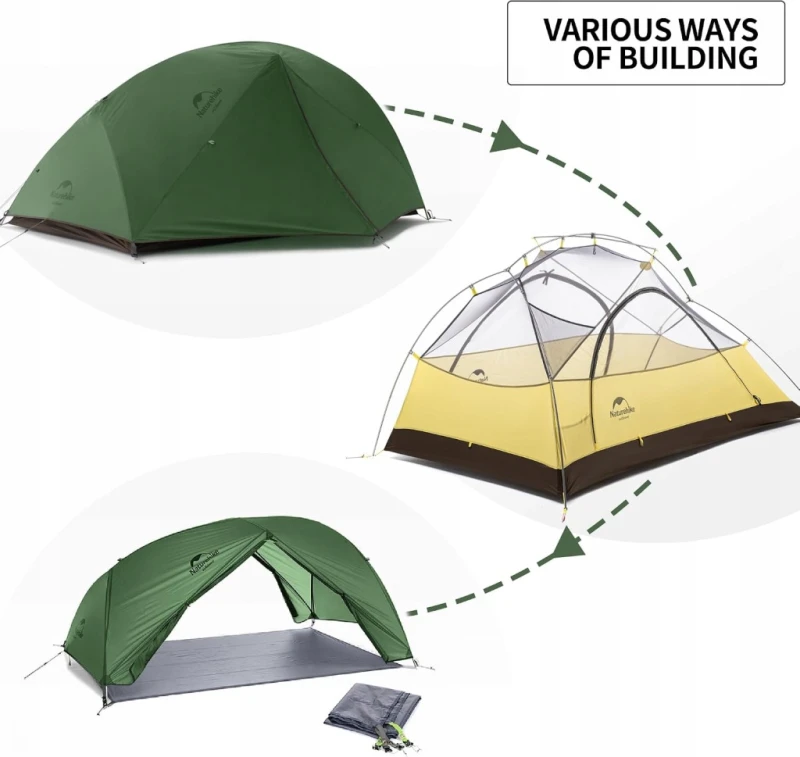 Naturehike Star-River namiot 2-osobowy 4-sezonowy 2,4 kg 3000 mm- Outlet