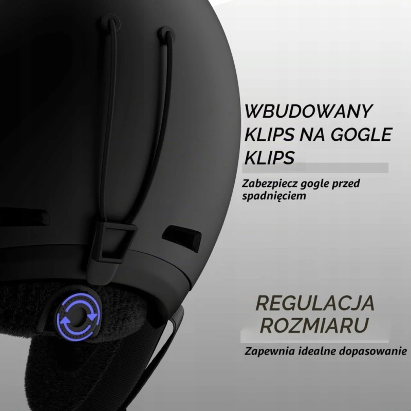 Lanovagear kask narciarski L 59-61 cm regulowana wentylacja