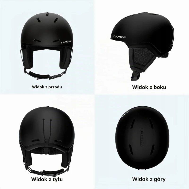 Lanovagear kask narciarski L 59-61 cm regulowana wentylacja