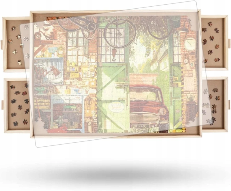 Obrotowa deska do puzzli 2000 elementów 4 szuflady i pokrywa- Generisch
