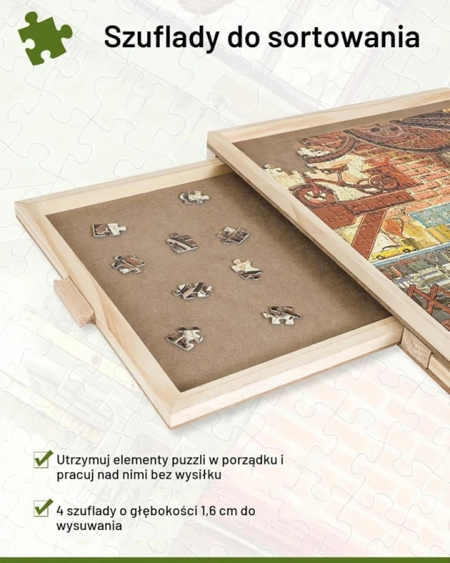 Obrotowa deska do puzzli 2000 elementów 4 szuflady i pokrywa- Generisch