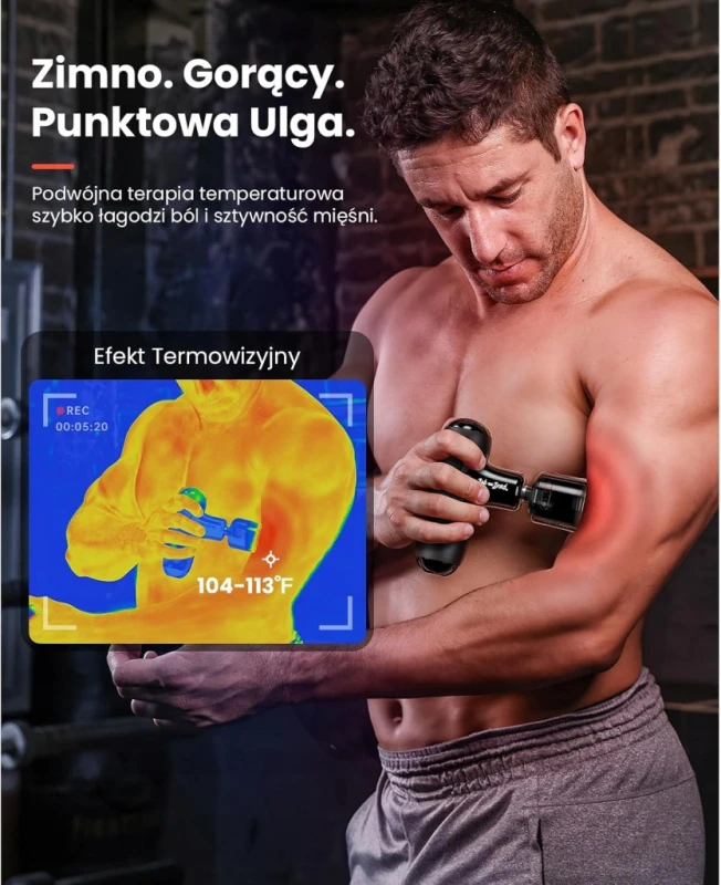 Bob and Brad Q2 Pro pistolet do masażu ciepło zimno USB-C