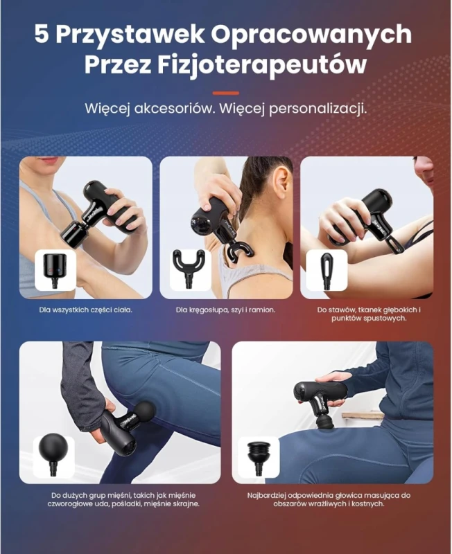 Bob and Brad Q2 Pro pistolet do masażu ciepło zimno USB-C