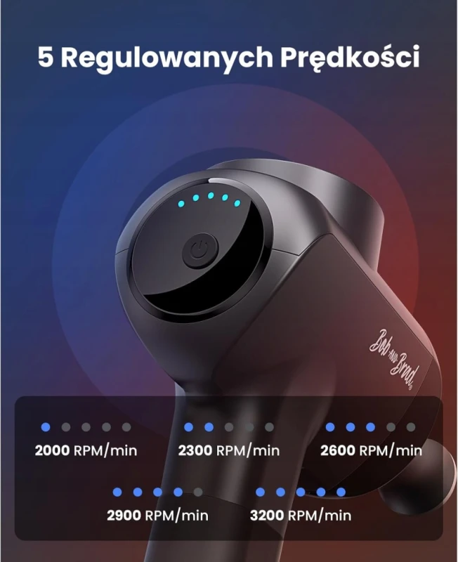 Bob and Brad X6 Pro Max pistolet do masażu 11 mm 120 W USB-C- Outlet