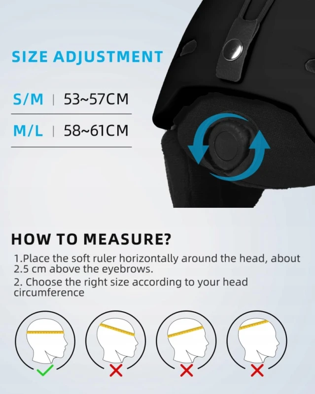 JetBlaze kask narciarski M/L 58-61 cm ABS PC EPS EN1077