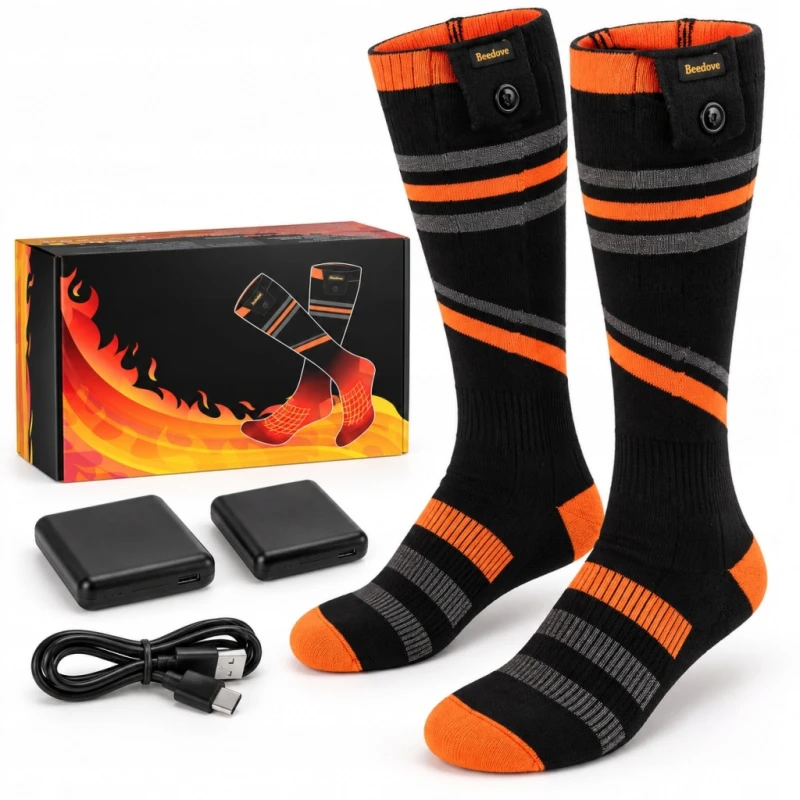 Podgrzewane skarpetki 7000 mAh L 36-43 4 poziomy do 65°C- Beedove