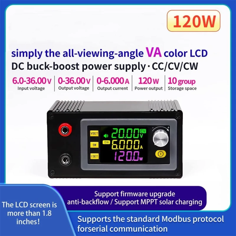 Heemol regulator napięcia DC 6-36 V 120 W LCD MPPT moduł ładowania