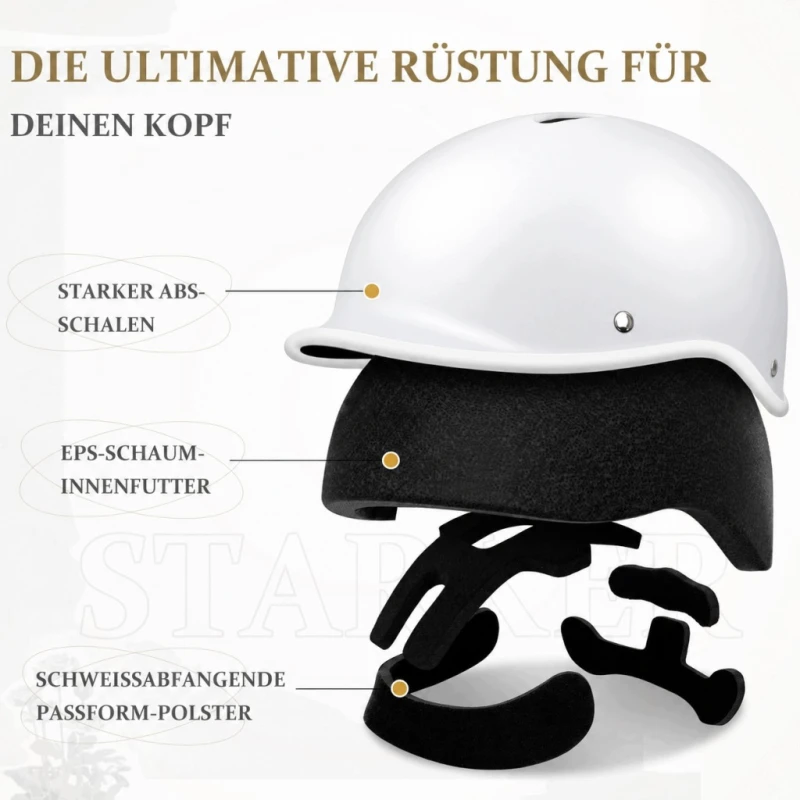 LeapBeast kask rowerowy miejski L 56-61 cm biały EN1078 CPSC