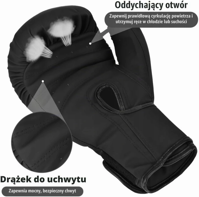 Flintronic rękawice bokserskie 12 oz Muay Thai MMA kickboxing