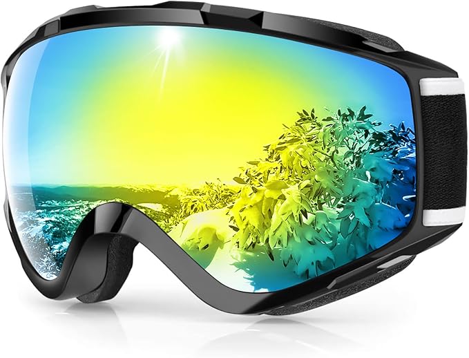 Findway gogle narciarskie OTG REVO Mirror Gold UV przeciwmgielne
