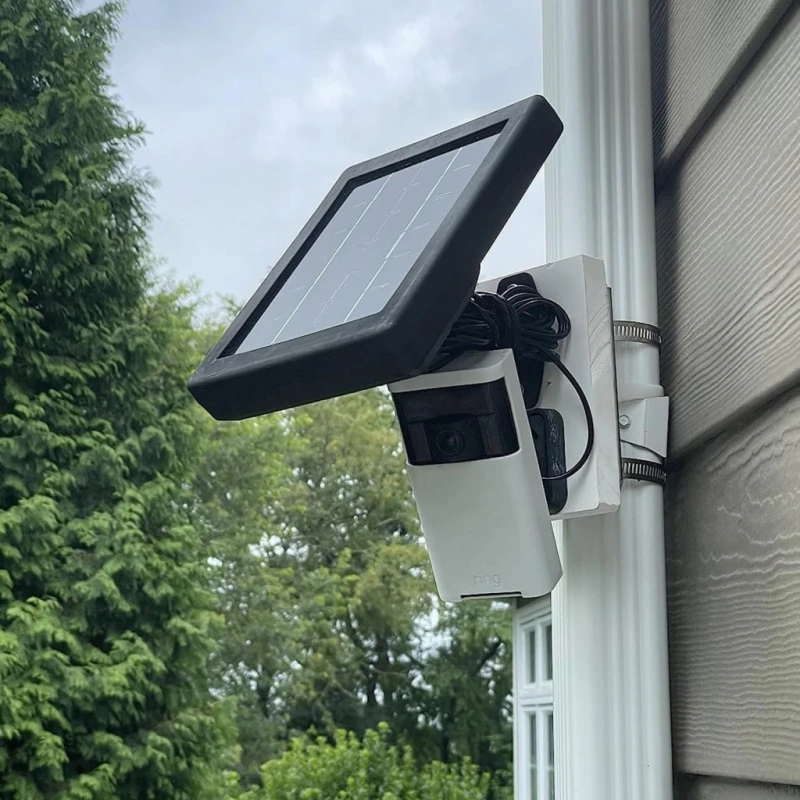 Guosiyao uchwyt masztowy do kamery CCTV 2 obejmy do 20 cm stal nierdzewna
