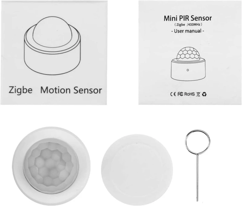 Heemol czujnik ruchu Zigbee PIR z czujnikiem światła 2w1 smart home