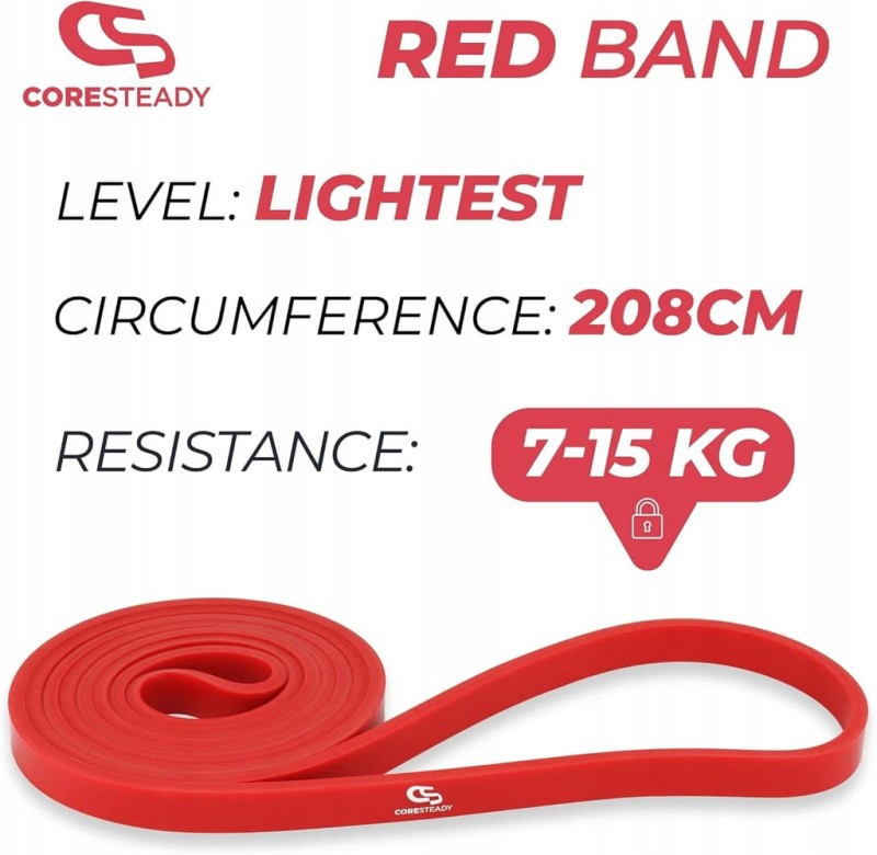 Coresteady Taśmy treningowa do crossfitu, 2 szt. 7-15 kg i 10-30 kg