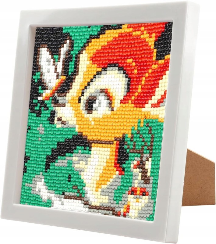 Zestaw do malowania diamentami dla dzieci, zestaw 18 x 18 cm
