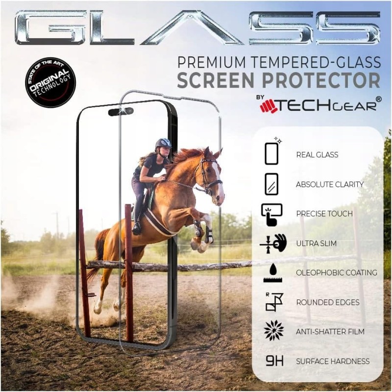 Szkło hartowane do iPhone 14 Pro Max, 3 sztuki, Techgear